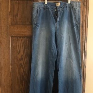 Holding Horses Jeans: low rise /wide leg/ extra soft jeans, never worn